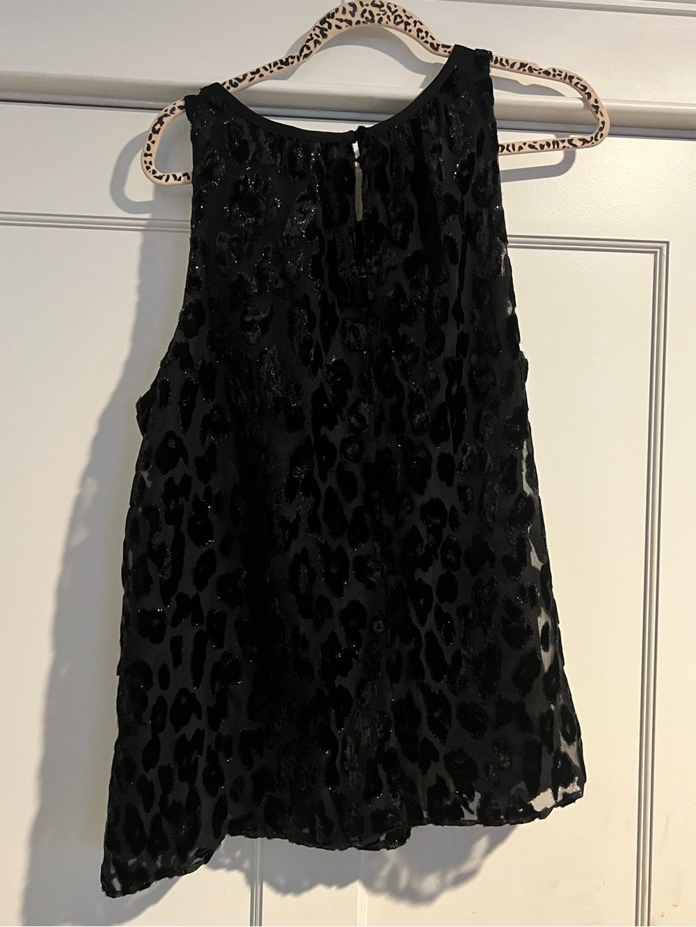 Velvet Spotted Shirred Tank | Ann Taylor - xl - Picture 7 of 11